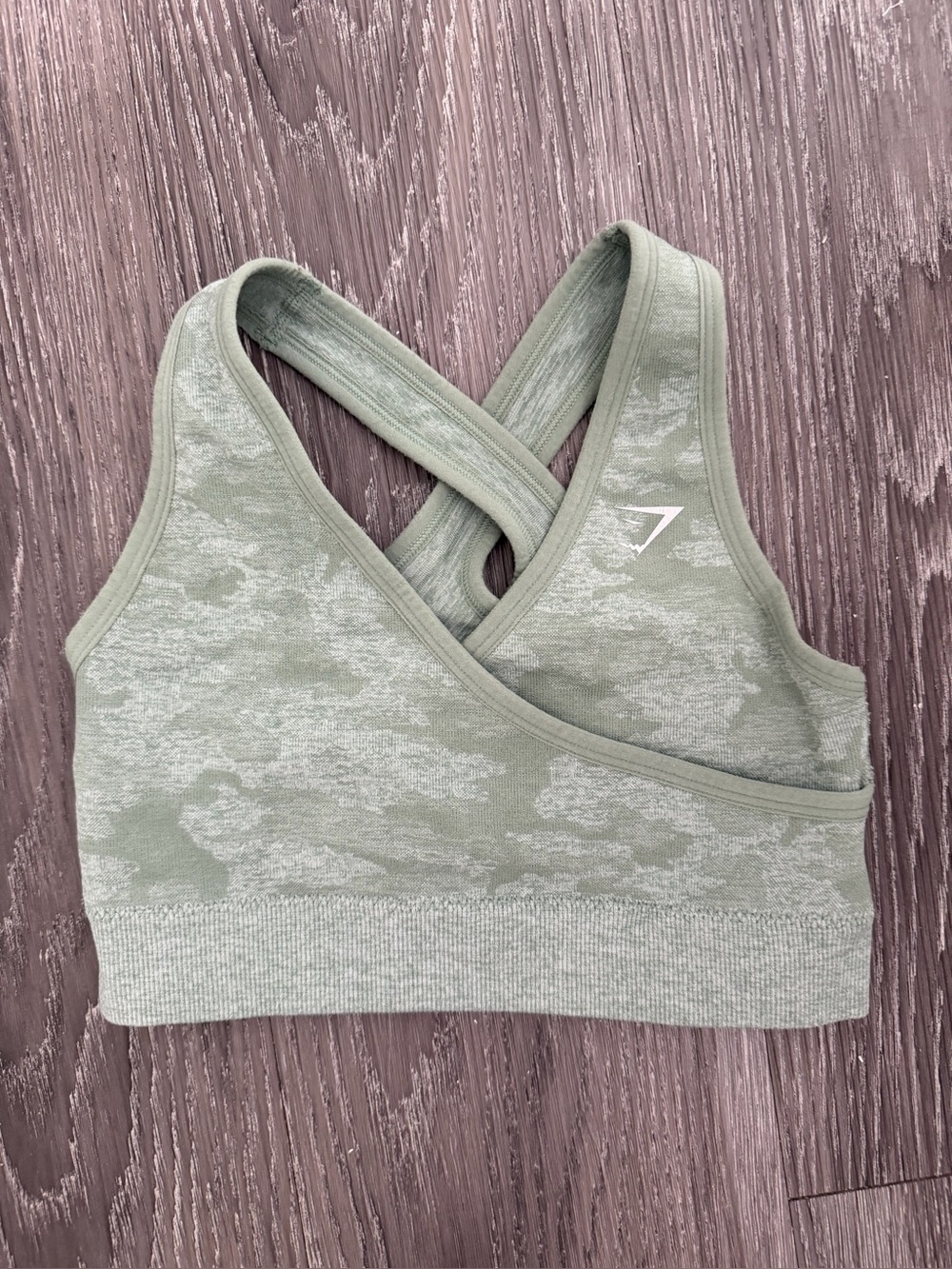 Gymshark Seamless Cross-Back Sports Bra - Sage